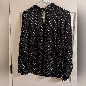 Black Polka Dot Blouse